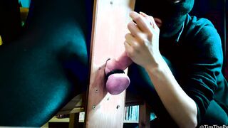 Tim's Milking Chair #2 - Female Domination Ava Makes Her Pet Cum TWICE inside CBT Chair - Big First Load!!! -