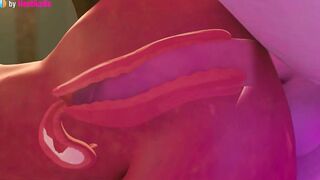 Phylia and Amaranth Futa Anal Cummed with X Ray (with sound) 3d animation animated cartoon game ASMR
