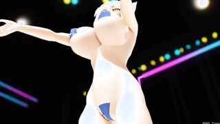 【MMD R-teens SEX DANCE】NAUGHTY WHITE GODDESS WILD SEX激しいセックス[MMD R-18]