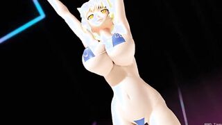【MMD R-teens SEX DANCE】NAUGHTY WHITE GODDESS WILD SEX激しいセックス[MMD R-18]