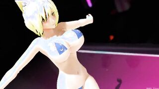 【MMD R-teens SEX DANCE】NAUGHTY WHITE GODDESS WILD SEX激しいセックス[MMD R-18]