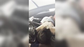 Amazing sloppy road blowjob