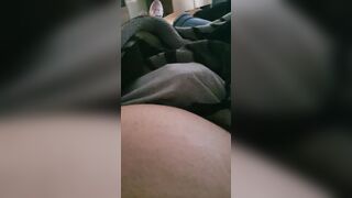Step sister hand slip under step brother panties making him cum on her hands