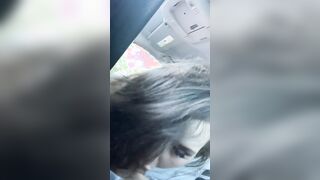 ROAD ORAL SEX gags on COCK BOUNCING FAT TITTED don’t crash