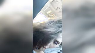 ROAD ORAL SEX gags on COCK BOUNCING FAT TITTED don’t crash