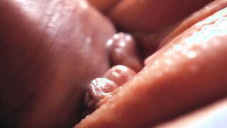 SLOW-MO macro pussyfucking. Creamy twat