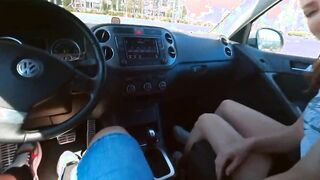 Her bondage, drink cum into the vehicle