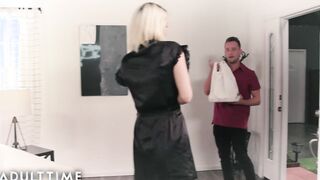 ADULT TIME - Kit Mercer Seduces Her Delivery Driver After