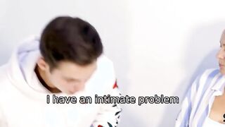 SHAME4K. Doctor examines boys penis using mouth and takes it