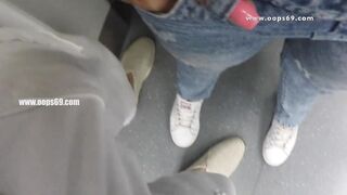 Stepsister Seduce a Stranger Unknown Bro on a Outside Train!