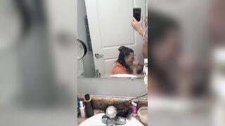 Milf blows my penis before work
