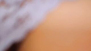 step sister can't wait for her period to finish. head hand job and cumshot