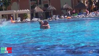 Sex inside outside swimming pool - Dreamescapades