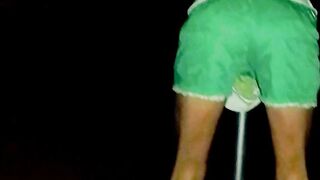 Tight Booty Blonde Goddess Having Fun Into Dark - Good Fit Butt