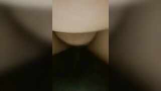 African Dad Bod cheats with best friends BBW biracial fiance on the restroom floor & impregnates her