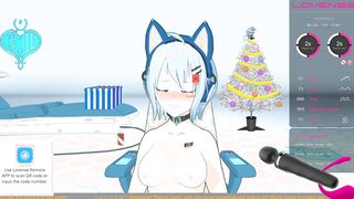 Hentai AI unboxes presents and gets wrapped up herself (CB VOD 20-12-21)
