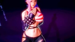 【MMD R-teenie SEX DANCE】HOT CHICK DANCE U WISHES CO激しいセックス[MMD R-18]