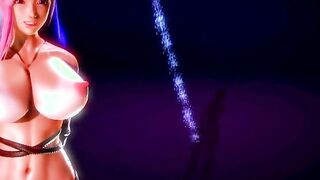 【MMD R-teenie SEX DANCE】HOT CHICK DANCE U WISHES CO激しいセックス[MMD R-18]