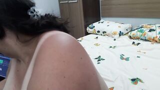 Fluffy armpits bondage and long titties shaking