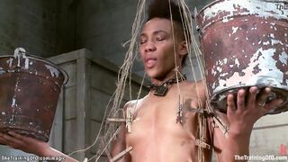 Black gets heavy training and huge dick