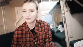 Women Fellow Traveler Seduced Dude on the Train and Gave