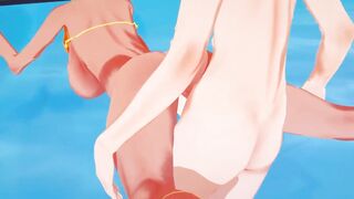 Danganronpa - Aoi Asahina likes to have sex into a