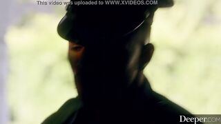 Deeper. Crazy Sexy Amber Moore can't resist a man into uniform