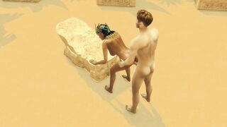 Sims four. Tomb Raider Parody. Part three - Antony and