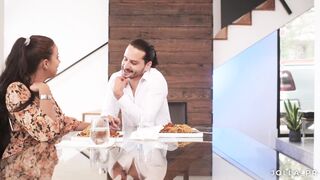 My goddess Hispanic therapist invited me to her place for