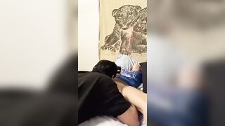 Eating my wifes gorgeous vagina
