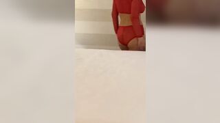 HotwifeStacey dances inside window for all to view