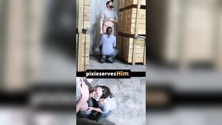 Are You Going to Cum on me or inside me? Risky Quickie at Work