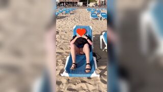 Having Fun on an empty outdoor beach.