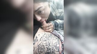 Bae Milf offer SLOPPY DEEPLY FELLATIO while driving