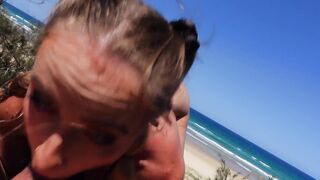 SecretCrush4K - Cum Into Me On Public Beach With FREUTOY