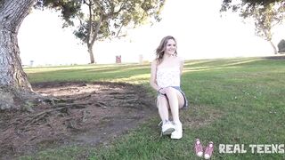 Real 18 yo Yo - New women Addee public flashing & masturbation