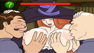 Trouble-free and Shy Witch with Big Melons | Cartoon Porn Games