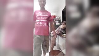 brazillian couple showing ex-ex-wife in the shower
