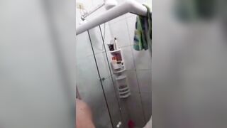 brazillian couple showing ex-ex-wife in the shower