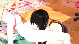 Tales of Berseria Animated - Velvet Fucks Magilou with a Lesbian Fake-Dick