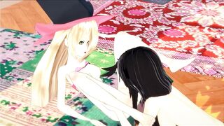 Tales of Berseria Animated - Velvet Fucks Magilou with a Lesbian Fake-Dick