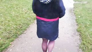 Young Smoking cougar Paid to Suck Amateur Huge Ebony Cock into Outside