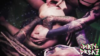 TATTOO ANAL GIRL / Piercing Hook Fetish Suspension FETISH