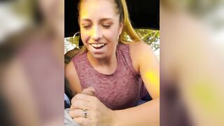 Bored cougar give RoadHead to her EX!