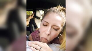 Bored cougar give RoadHead to her EX!
