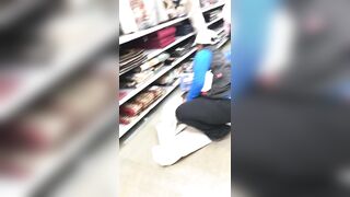Huge Breasts Black Mom keep Squatting