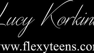 Lucy Korkina dark hair mega flexible and incredible Beauty
