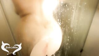 Sensual Long Ass Slut with Big Jugs taking a Shower! PAWG 4K!