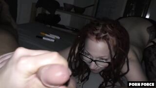 red oral sex goth gf drains BF and 039 s balls german