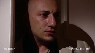 PRISCILLA SALERNO into black stockings gets fuck into threesom